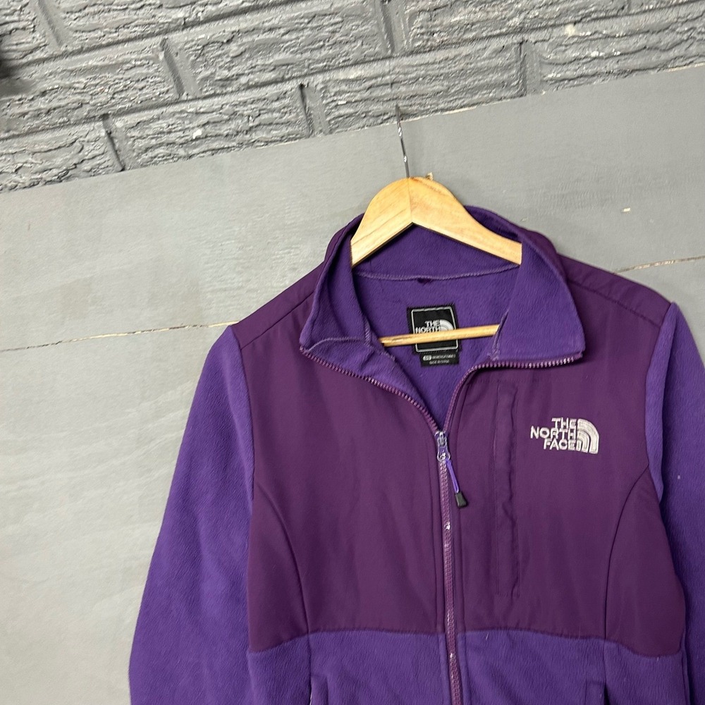 The North Face‎ Denali Fleece Jacket Womens Small Purple Full Zip Mock Neck 2663